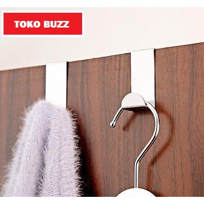 GANTUNGAN STAINLESS 2pcs/ GANTUNGAN BAJU HANDUK CELANA / Kaitan Hanger Pintu