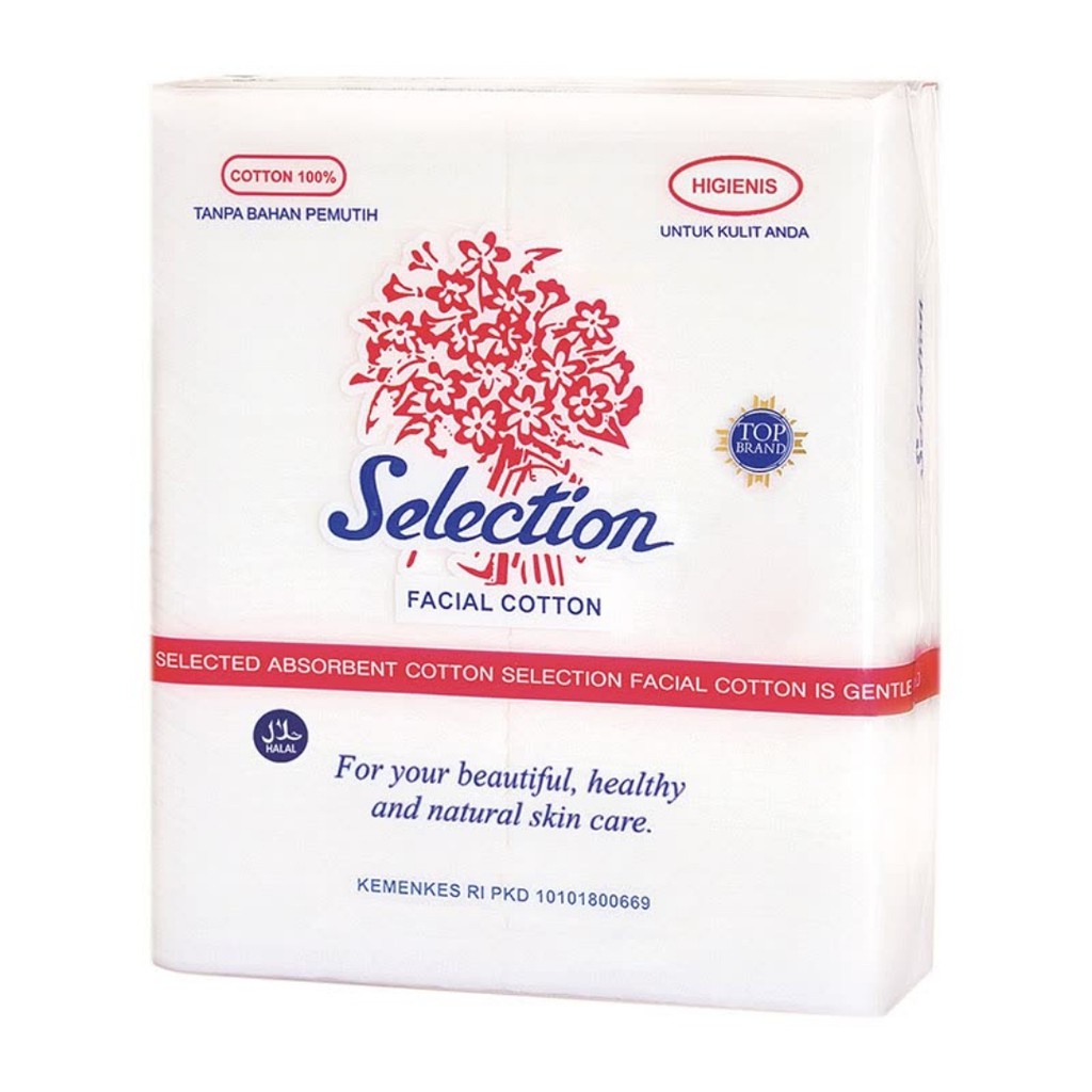 Kapas Wajah Selection 35 gr - Kapas Kecantikan untuk Toner, Pembersih, Facial Cotton - Cotton Pad BPOM