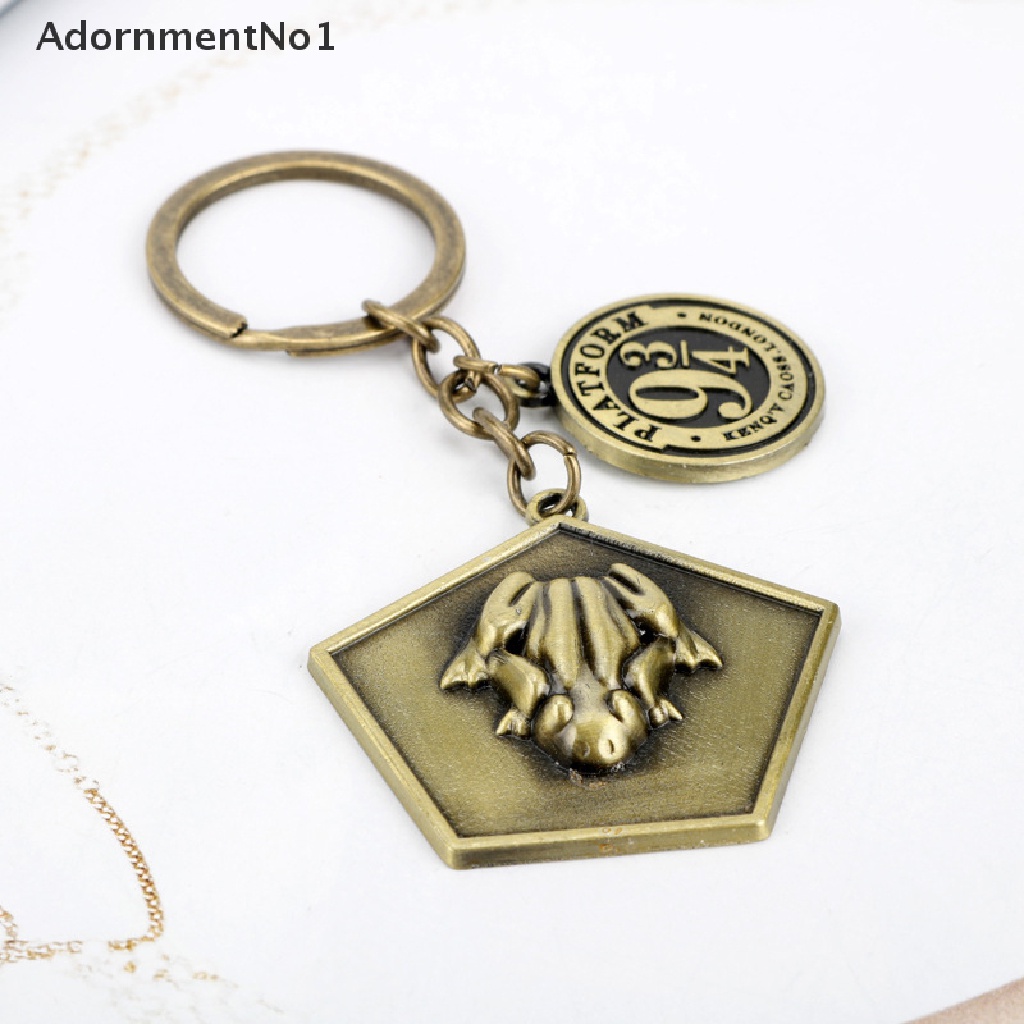 (AdornmentNo1) Gantungan Kunci Bentuk Katak Film Coklat Platform 9-3 / 4 Charms