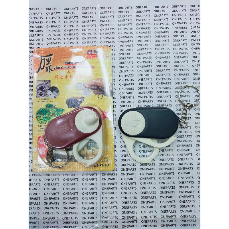 TOOLS KACA PEMBESAR MAGNIFIER GLASS + LAMP LAMPU SMALL