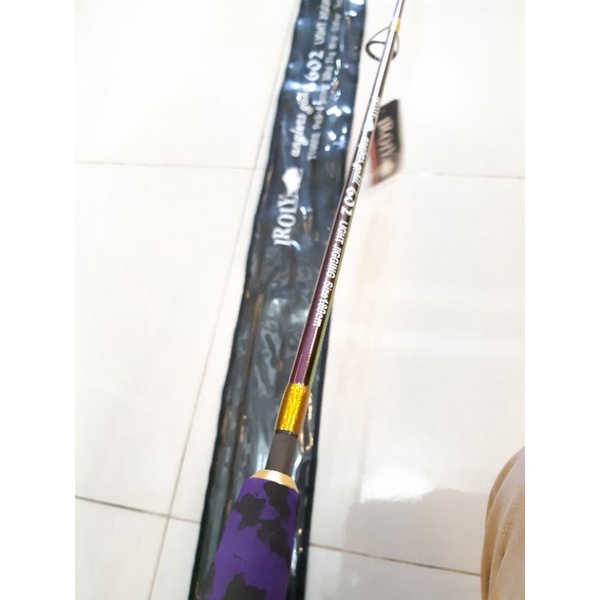 Joran Pancing Jigging Iroly Angler Gokil 602 PE 3-4 Solid Fuji Alconite