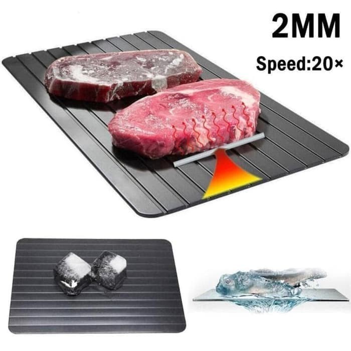 GOOD Magic Fast Defrosting tray Hitam Pencair Daging Ikan Beku Medium Cepat