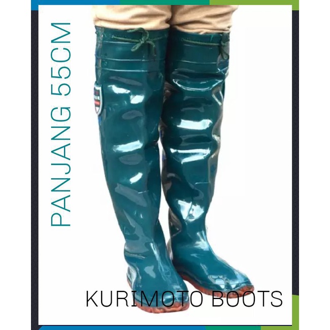 SEPATU BOOT KARET PETANI SAWAH  TERNAK MANCING 55CM CELANA SEPATU BOOTS 110 CM ANTI LUMPUR