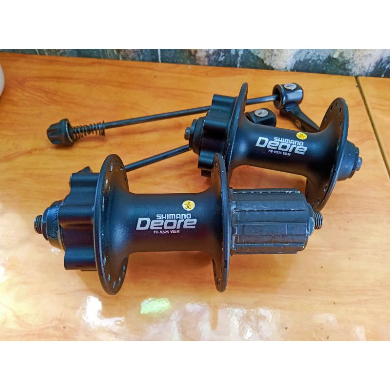 Hub Shimano Deore Freehub Sepeda Mulus 95% Bekas Cabutan Sepeda Sepasang Free Hub Shimano DEORE