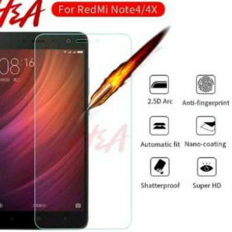 TEMPERED ANTI GORES XIAOMI NOTE 4x SNAPDRAGON
