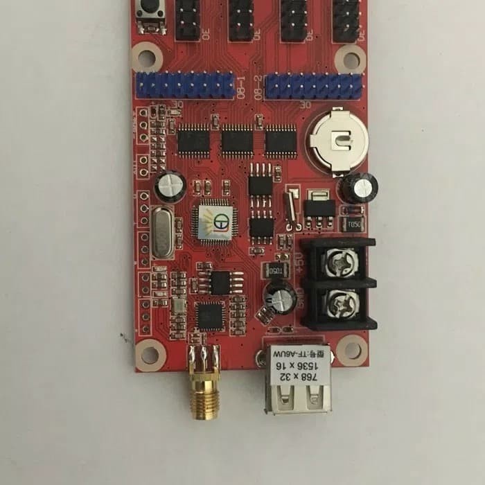 TF-A6UW CONTROLLER WIFI RUNNING TEXT DAN ANTENA