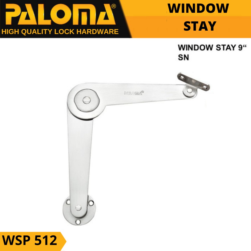 ENGSEL SALON SIKUTAN  9 INCH PENAHAN JENDELA WINDOW STAY PALOMA  WSP 512