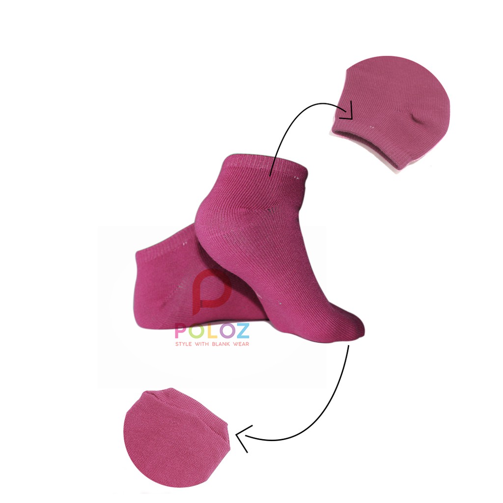 Jual kaos kaki pria wanita pendek semata kaki-pink baby