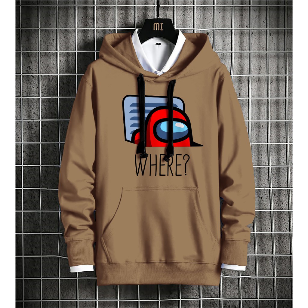 Hoodie Pria / Hodie Pria  / Jaket Pria / Sweater Hoodie ANONG US Bahan Fleece Tebal UK L-XL