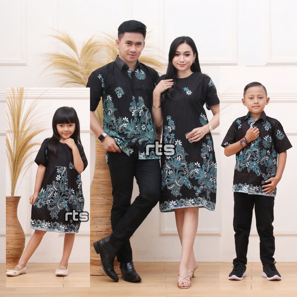 BISA DIBELI TERPISAH BATIK COUPLE FAMILY MOTIF RENSI HIJAU