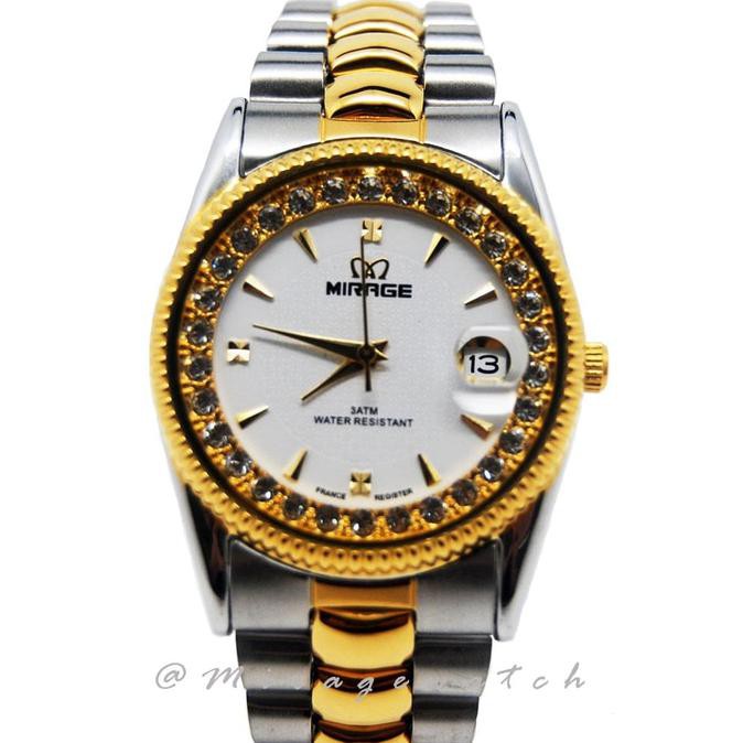 Diskon Mirage Jam Tangan Wanita Rx Comb Silver/Gold/White Terbaru