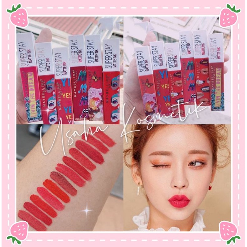 PROMO PER6PCS  LIP MATTE SUPER STAY MATTE SEXY LIPS INK MAYBELLINE NO.OH-1818