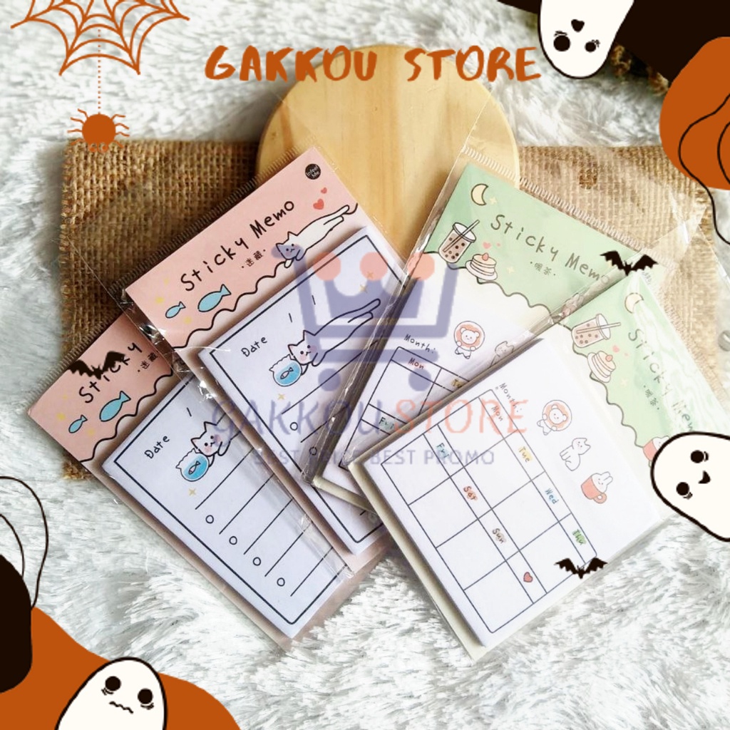 

Memo To Do List Sticky Stick Note Notes Catatan Tempel Daily Planner Imut Aesthetic Lucu