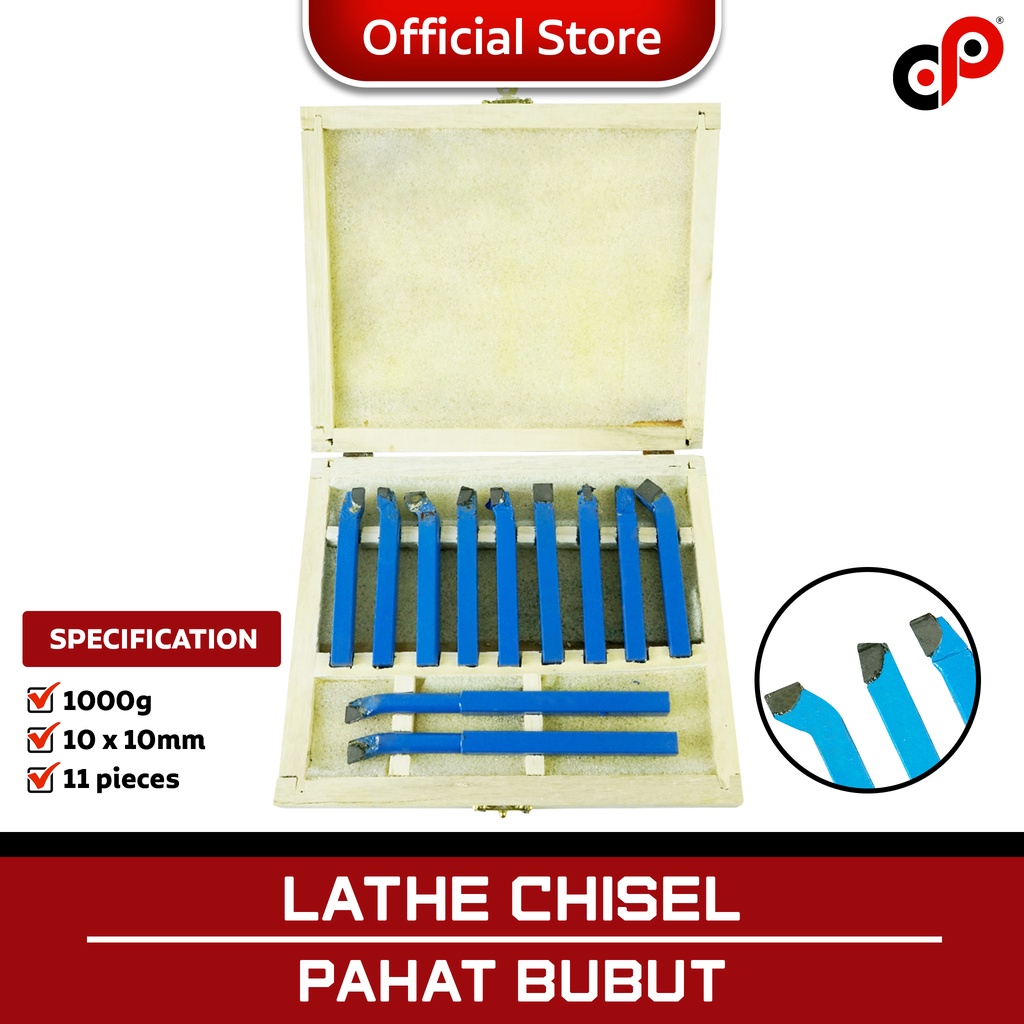 Pahat Bubut | Lathe Chisel | Pisau Pahat Bubut Besi Set 11 Pcs