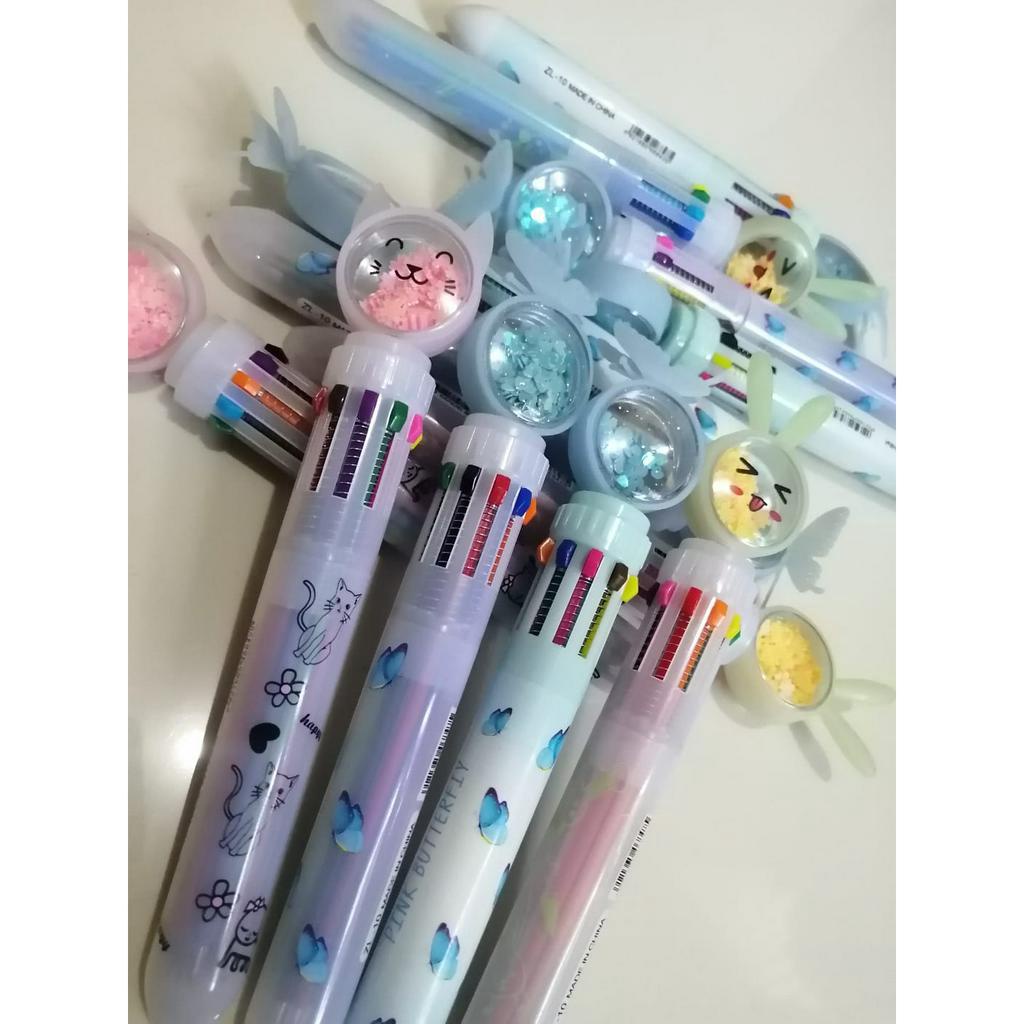 

Bolpen Cetek 10 warna/Multi Color Pen 10 in 1