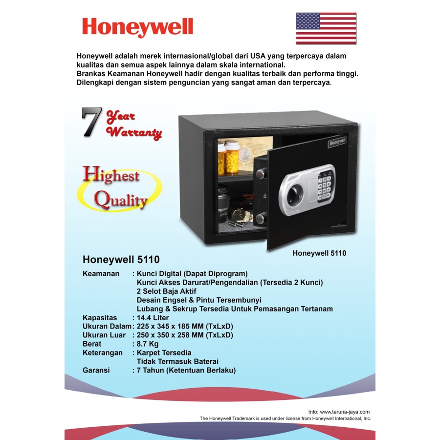 BRANKAS | HONEYWELL 5110 | ORIGINAL | GARANSI RESMI