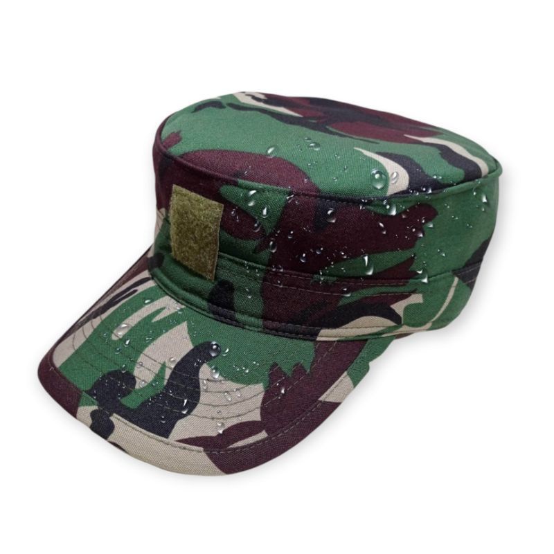 topi pet pdl Sritek bahan velbet /topi pet comando TNI AD