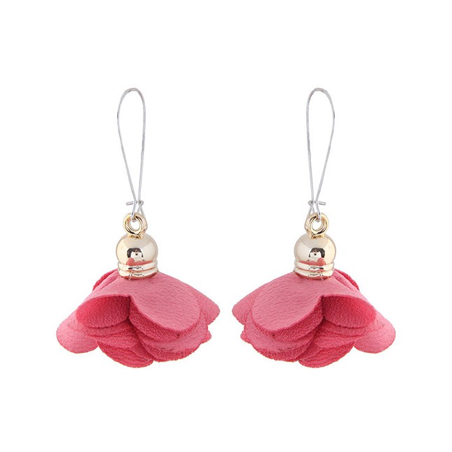 LRC Anting Gantung  Fashion Flower Shape Decorated A5081X