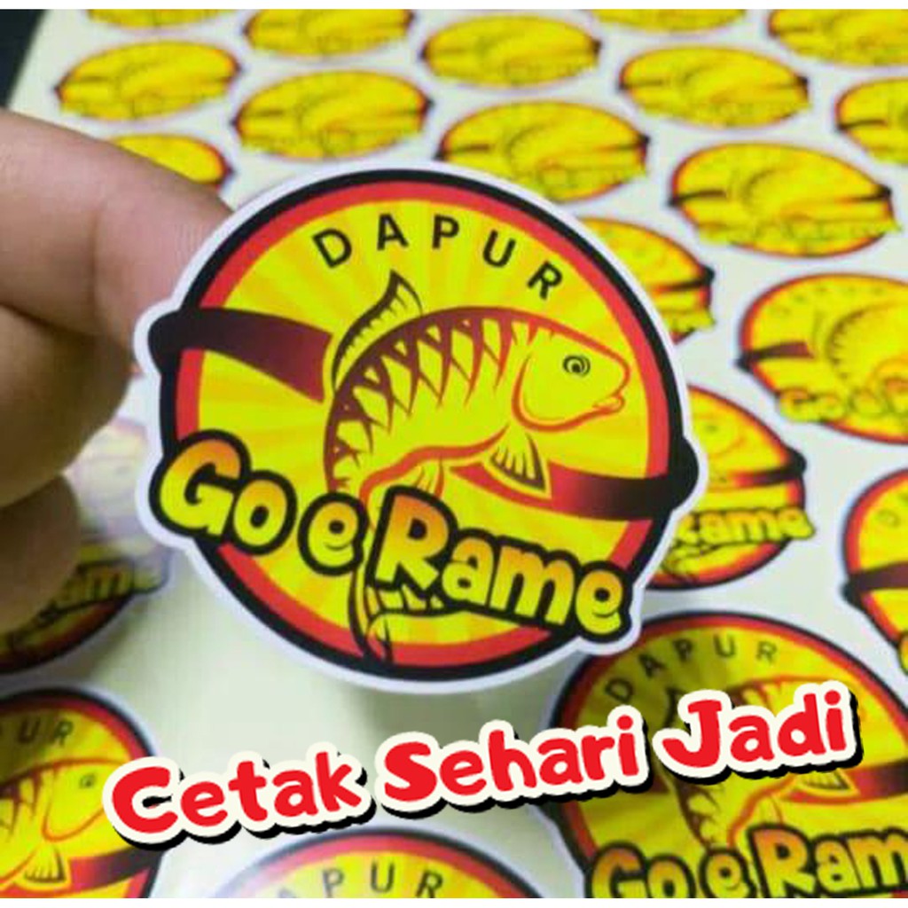 

Sticker CHROMO + Laminating Glossy/Doft + Cutting