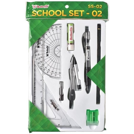 

School Set - 02 Butterfly / Alat Tulis set