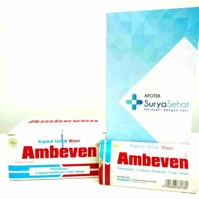 Ambeven 1 Blister isi 10 Kapsul - Obat Wasir - Ambeien