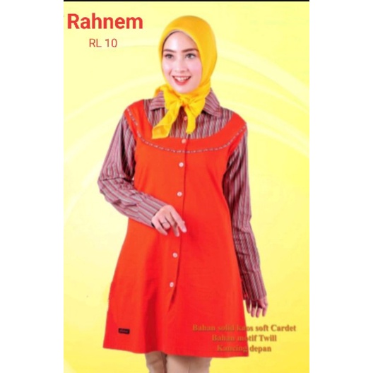 Baju Busana Muslim Wanita Atasan Merk Rahnem RL 10