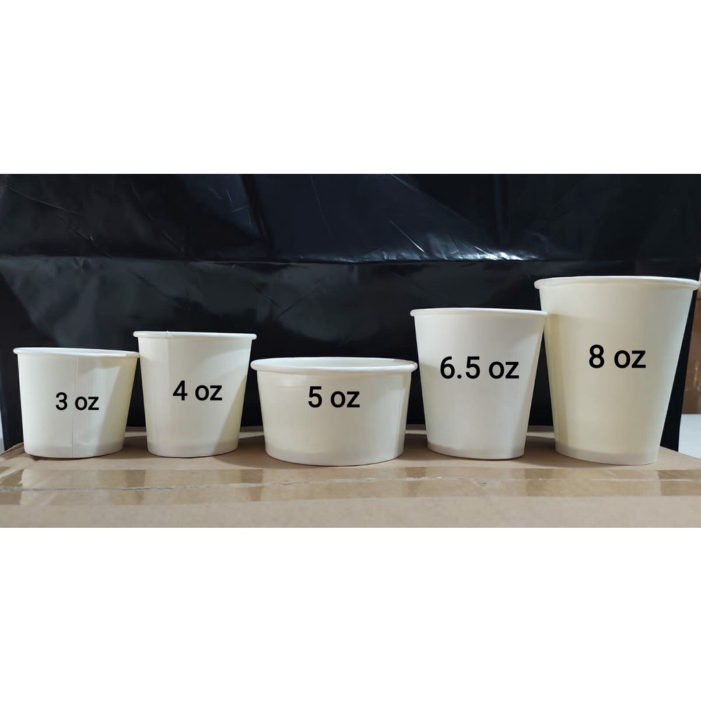 Paper Cup Kecil (isi 50 pcs) Gelas Kertas - Cup Ice Cream - Cup Espresso