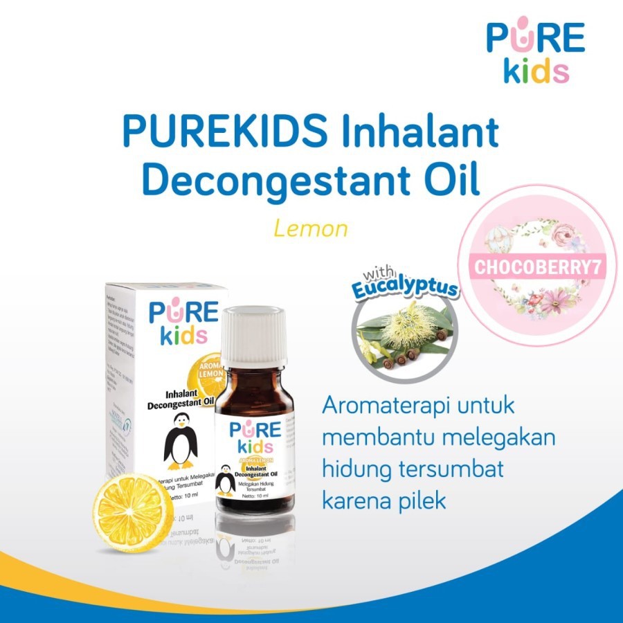 Pure Kids Inhalant Decongestant Oil Obat Hidung Tersumbat Purekids