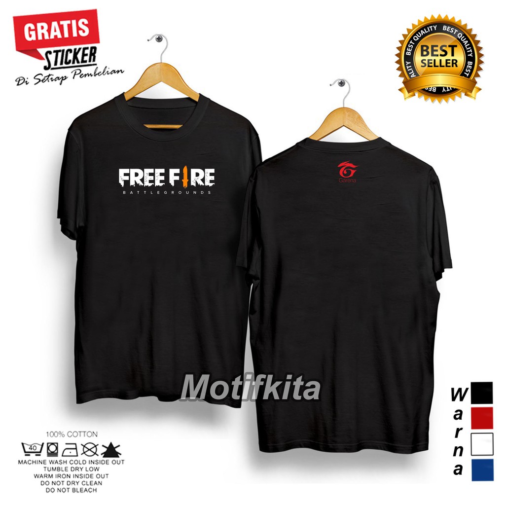 Baju Kaos FREEFIRE FREE FIRE FF Keren Pria Dan Wanita Distro DIAMON STORE