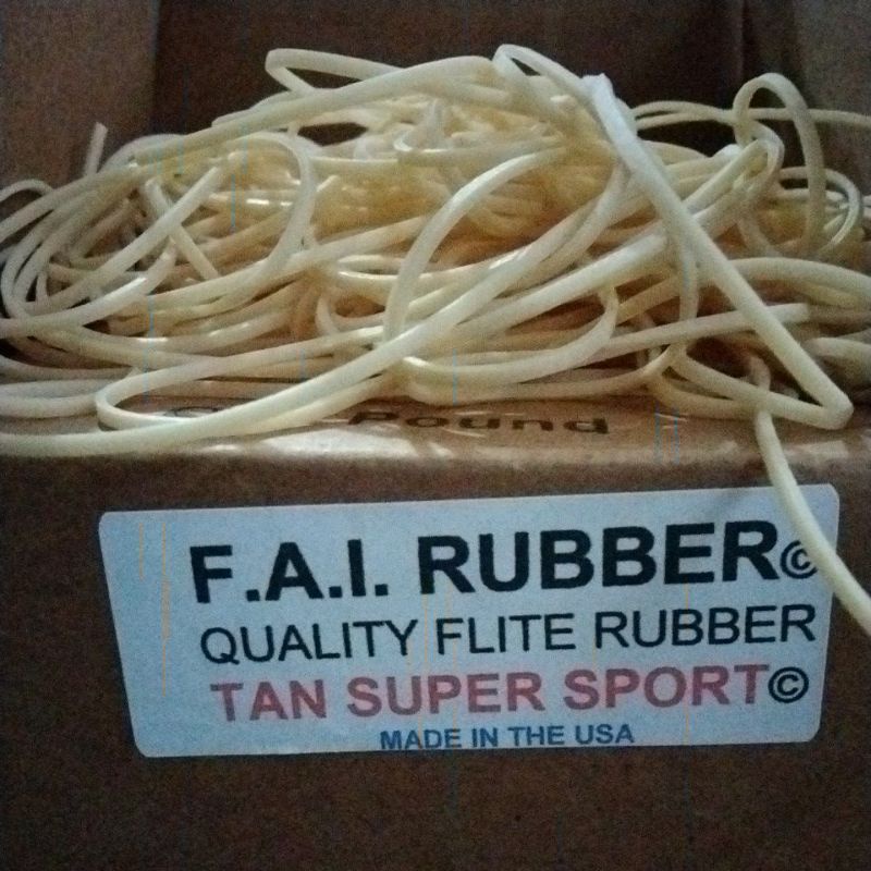 2mtr Karet FAI Tan 1.6mm karet FAI 1/16 inch rubber power Karet FAI