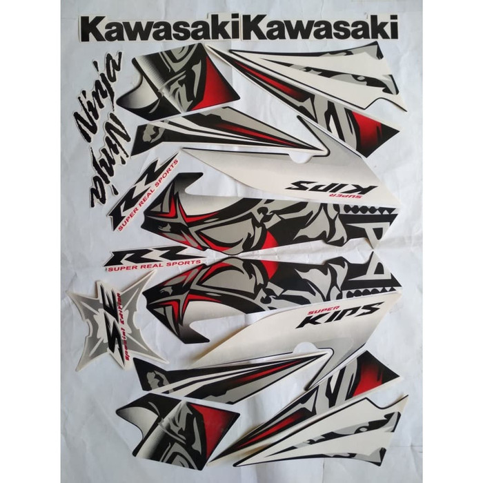 stiker striping kawasaki ninja rr se 2013 putih