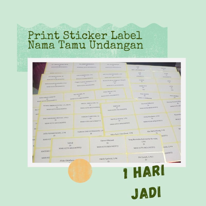 

Print Nama Tamu Label Undangan Murah