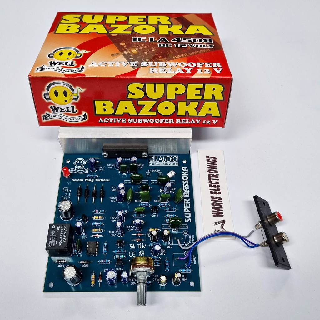 Aktif Subwoofer Super Bazoka Amplifier 12V Well