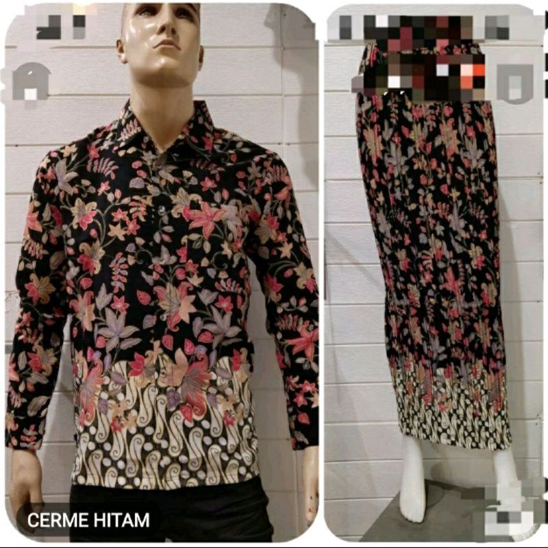 Couple Kemeja Batik dan Rok Pasangan