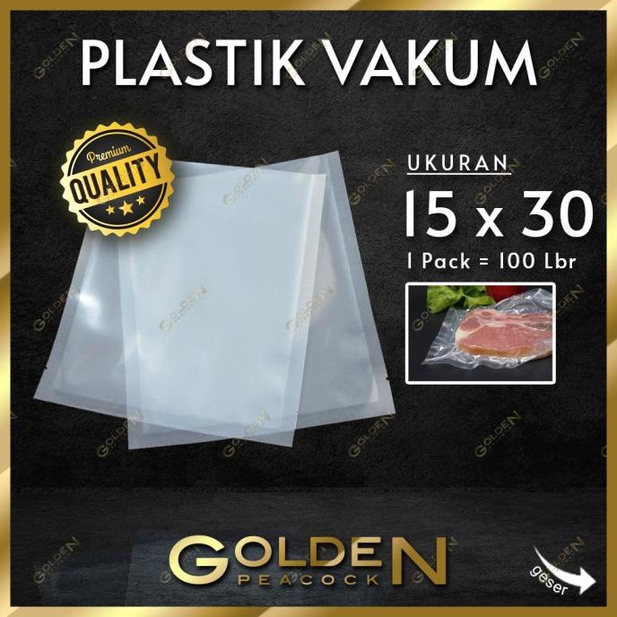 PLASTIK VAKUM POLOS 15X30 / VACCUM POLOS / VACUUM MAKANAN