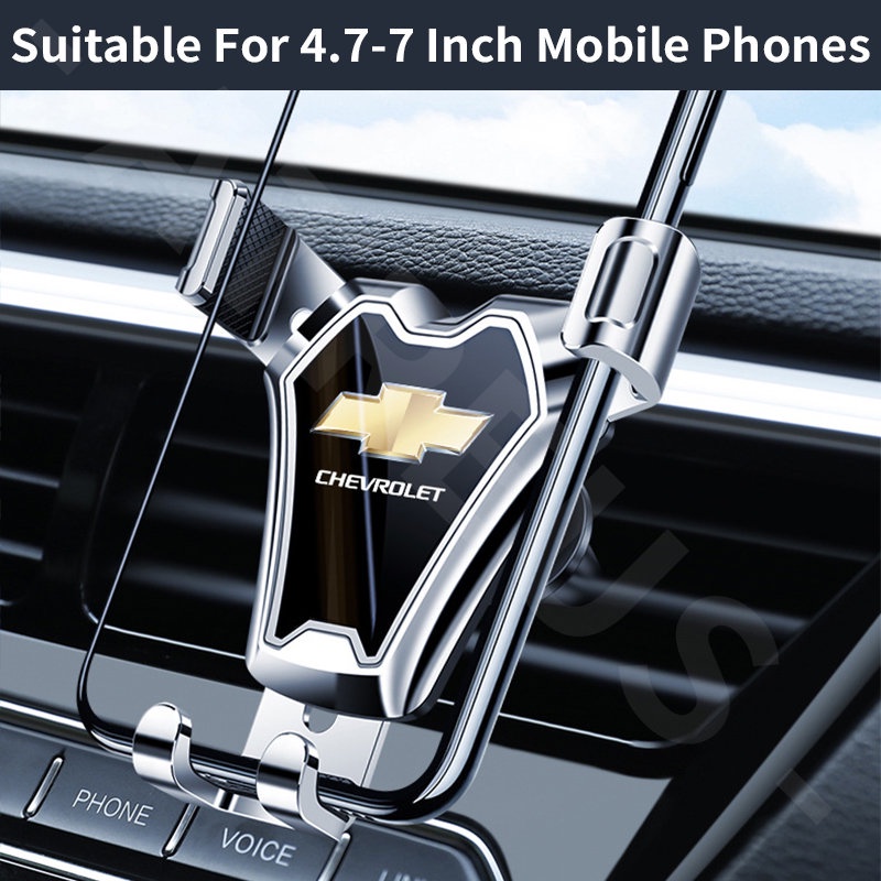 Chevrolet Stand Handphone Universal 4.7-7 inch Dapat Berputar 360 Derajat Ventilasi Ac Mobil Holder Handphone Untuk Spin Orlando Captiva Lova Zafira Trax Colorado Aveo Spark