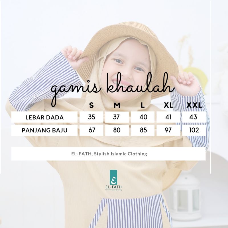 Gamis Khaula//Original By El-Fath//Gamis Anak Perempuan