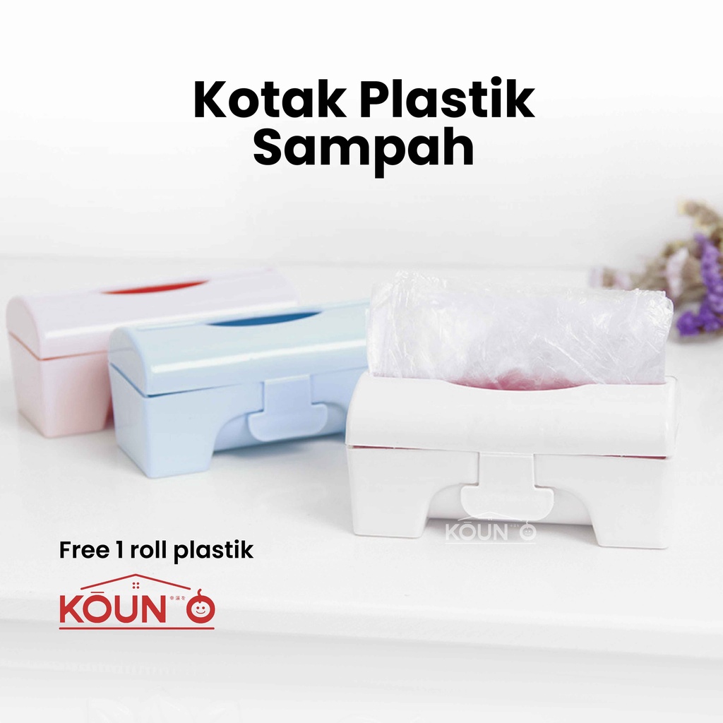 Kotak Tempat Penyimpanan Kantong Plastik Sampah Gulungan Roll Perlengkapan Rumah Plastic Storage Box