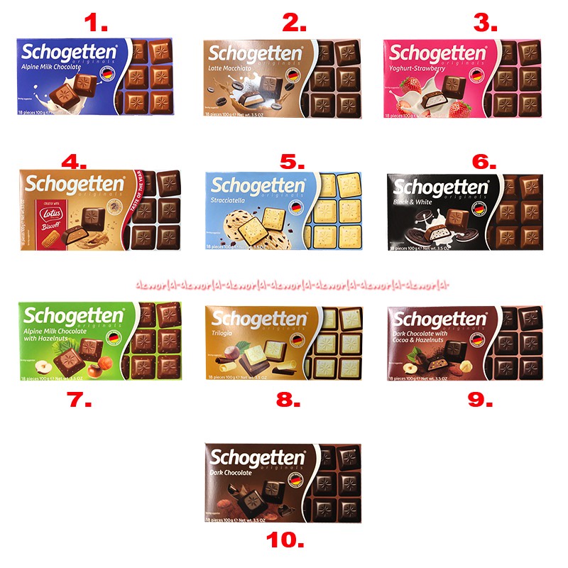 Schogetten Original Alpine Milk Chocolate 100gr Coklat Chocolate