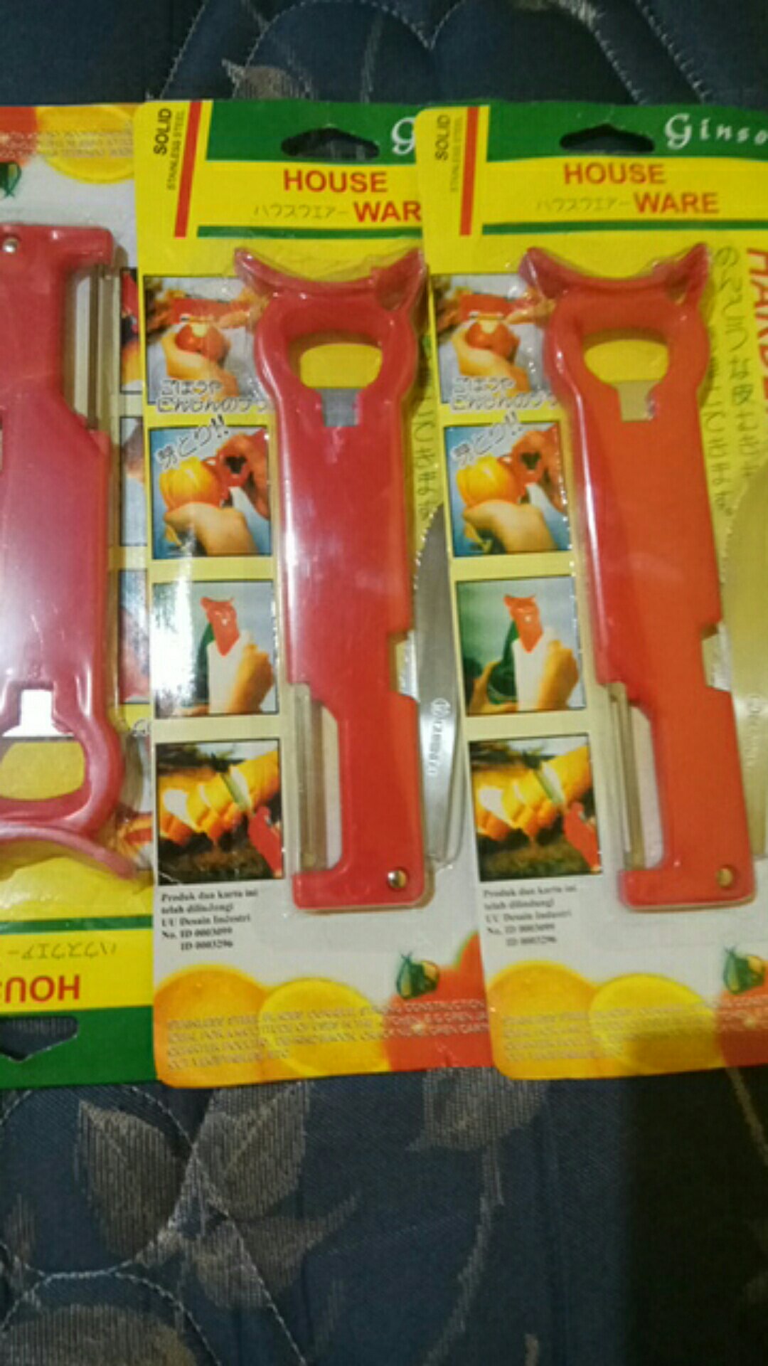 Ginso Pisau Serbaguna Pengupas Kulit Kentang Wortel, Buah