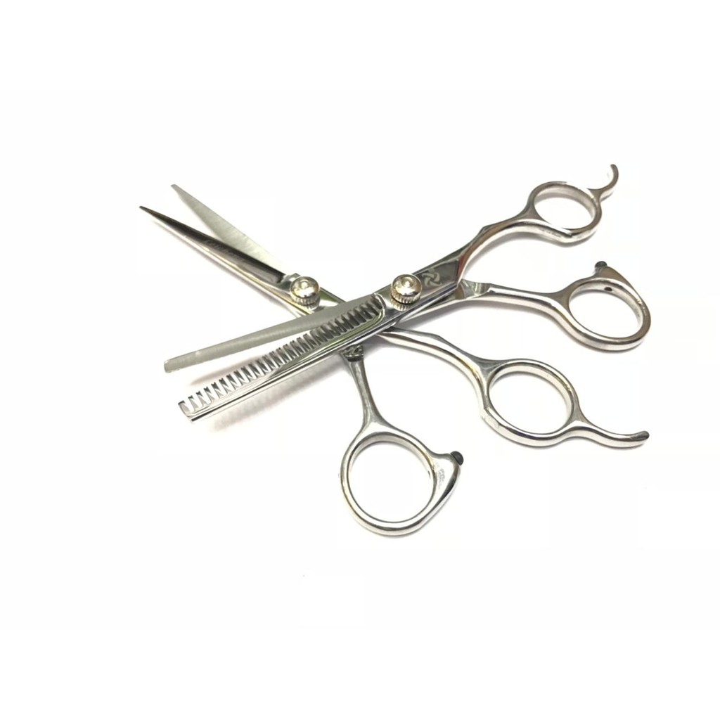 Gunting Set Potong Dan Sasak Rambut Set Bahan Full Stainless Steel Berkualitas Premium Leicheng