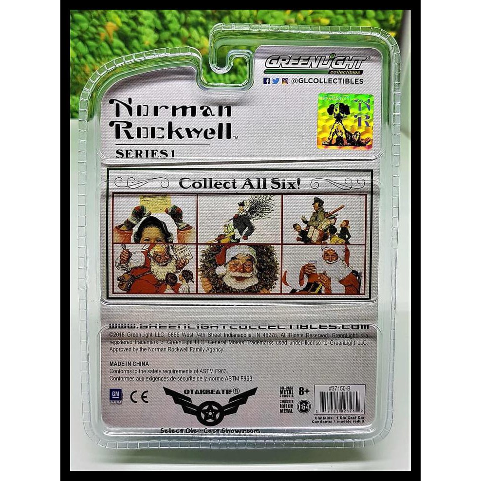 Greenlight Norman Rockwell 1977 Dodge B100 Christmas Special Edition