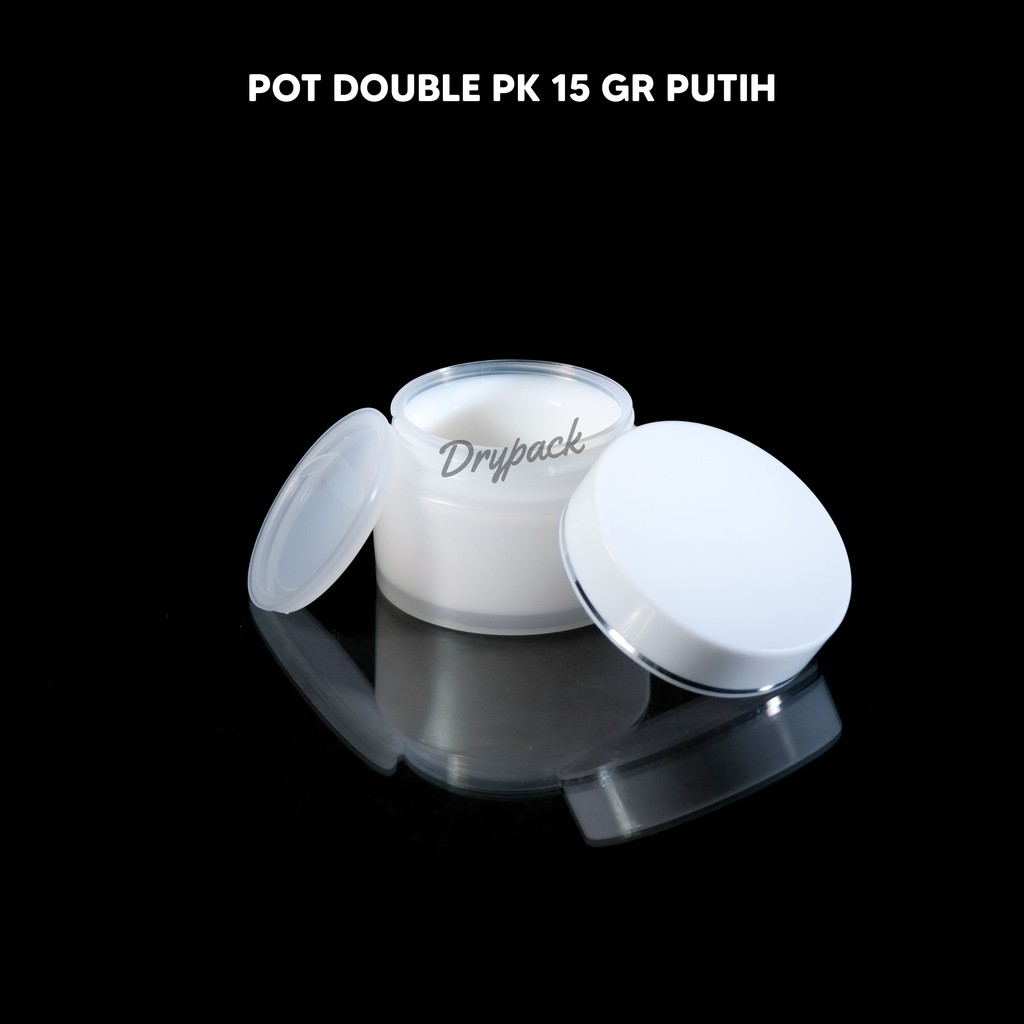 POT DOUBLE PK 15 GR PUTIH