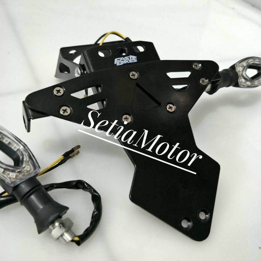 #9912 Dudukan Plat Nomor Spakbor - Slebor Belakang Motor R15 / Cbr / Mx King