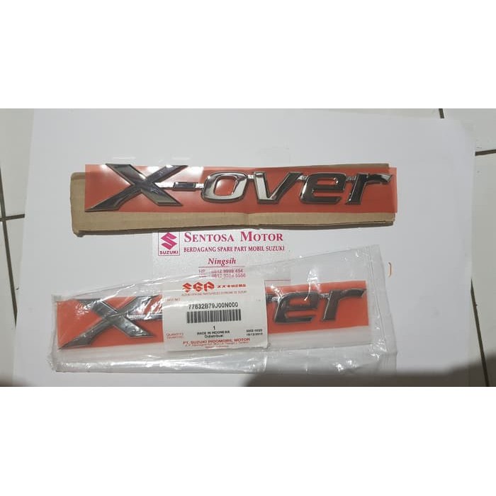 Otomotif - Aksesoris Mobil - Interior Emblem Logo Xover X-Over Suzuki Sx4 Asli Sgp Ready Stock