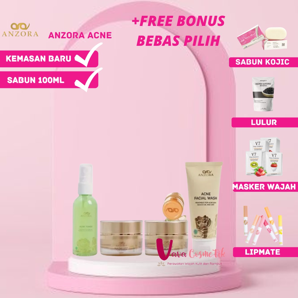 Anzora Skin Glow Normal/Flek/Acne/Bekas Jerawat - Perawatan Wajah Kulit Normal - COD