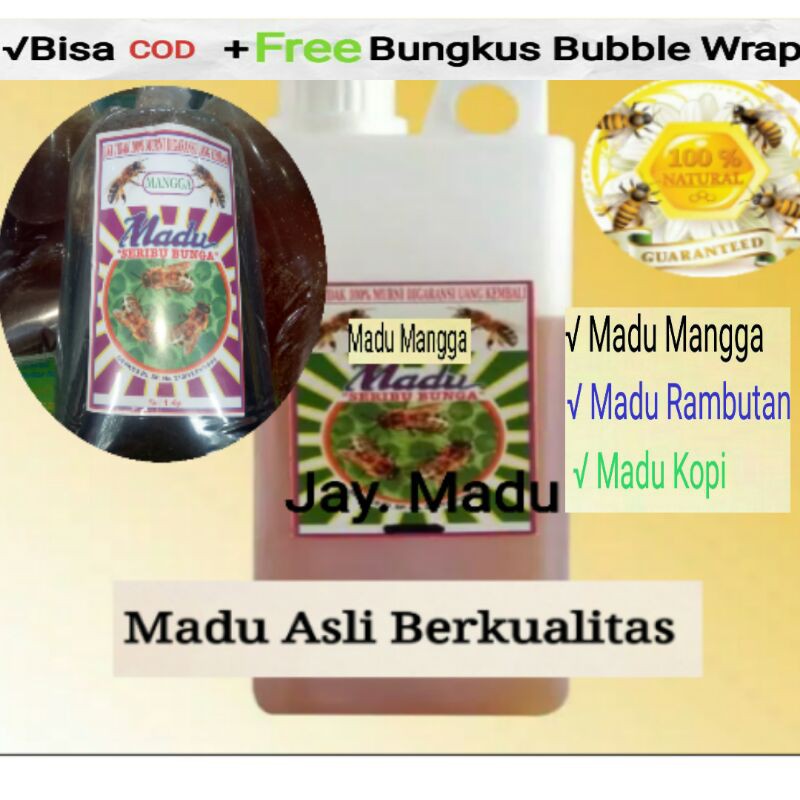 

(Best Seller) Madu multiflora 1kg / madu asli tanpa proses(unprocessed honey) / Madu Klengkeng/Madu hutan Kaliandra/Madu mangga/Madu Durian/Madu Kopi