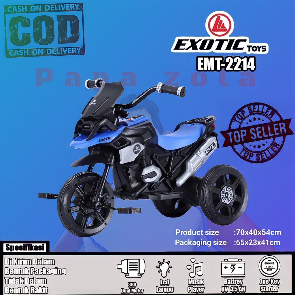 Jual [TERMURAH]FREE ADAPTOR/CAS BATERAI/MOTOR AKI ANAK 2 FUNGSI GAS
