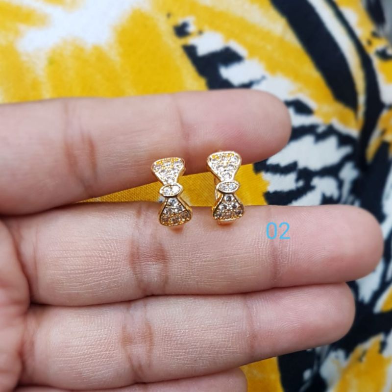 anting titanium asli cantik awet tahan lama