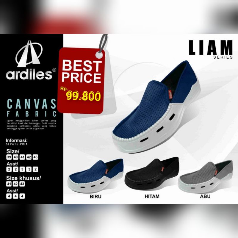 ARDILES KENWOOD / ARDILES LIAM - SEPATU SLIP ON PRIA ARDILES / SEPATU SLIP ON KARUNG PRIA